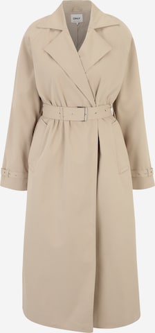 Only Tall Between-Seasons Coat 'April' in Beige: front