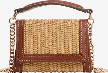MANGO Handväska 'DAURA' i brun: framsida
