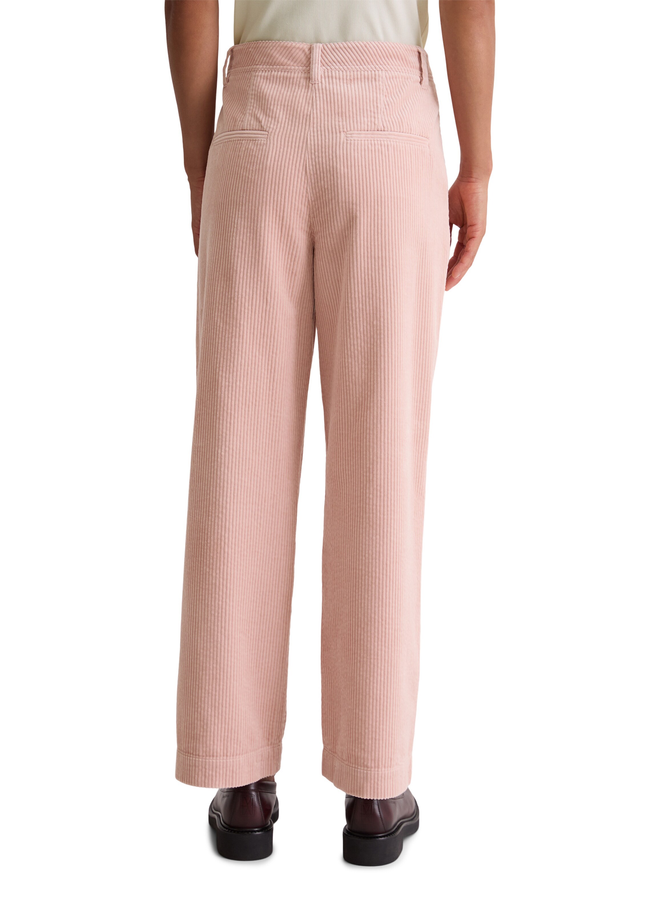 Marc O'Polo Loose fit Trousers 'Lande' in Pink