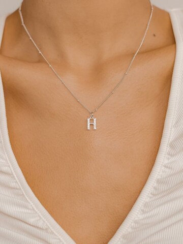 Hey Happiness - Cadena 'Letter H' en plata