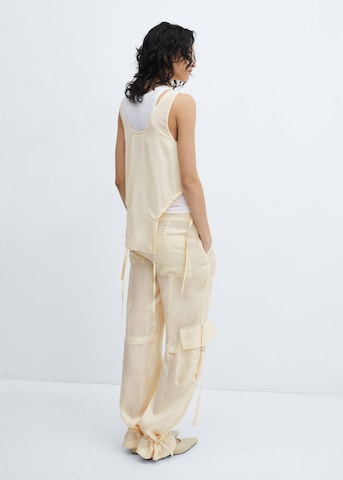 MANGO Loose fit Cargo Pants in Beige