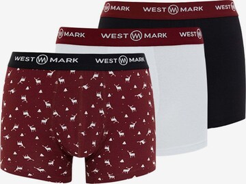 Boxer 'X-Mas' di WESTMARK LONDON in rosso: frontale