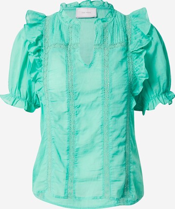 Neo Noir - Blusa 'Therese' en verde: frente