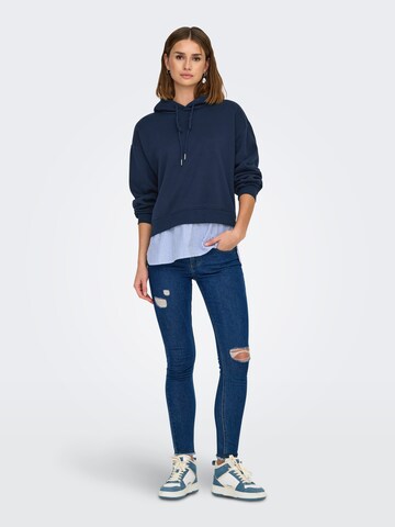 ONLY Sweatshirt 'ONLISABEL' in Blue