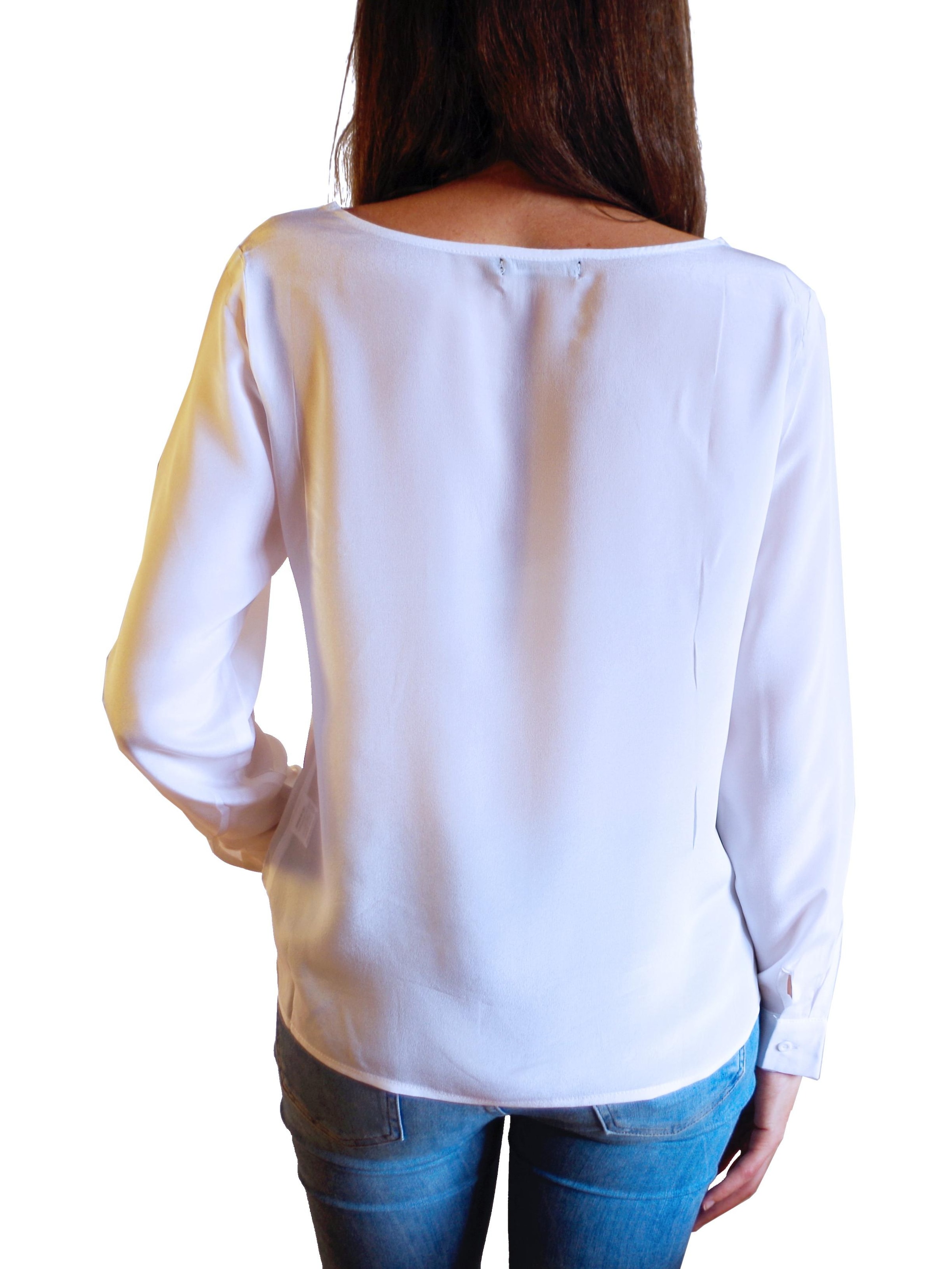 Posh Gear - Blusa 'Rotondoseta' en blanco