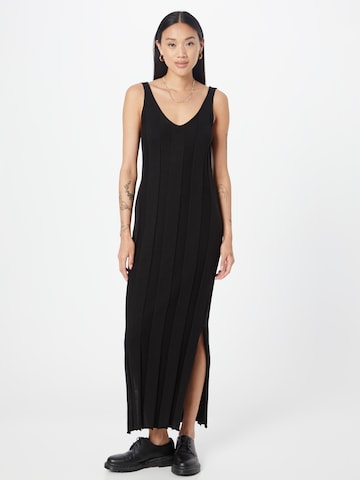 Karo Kauer Knitted dress in Black: front