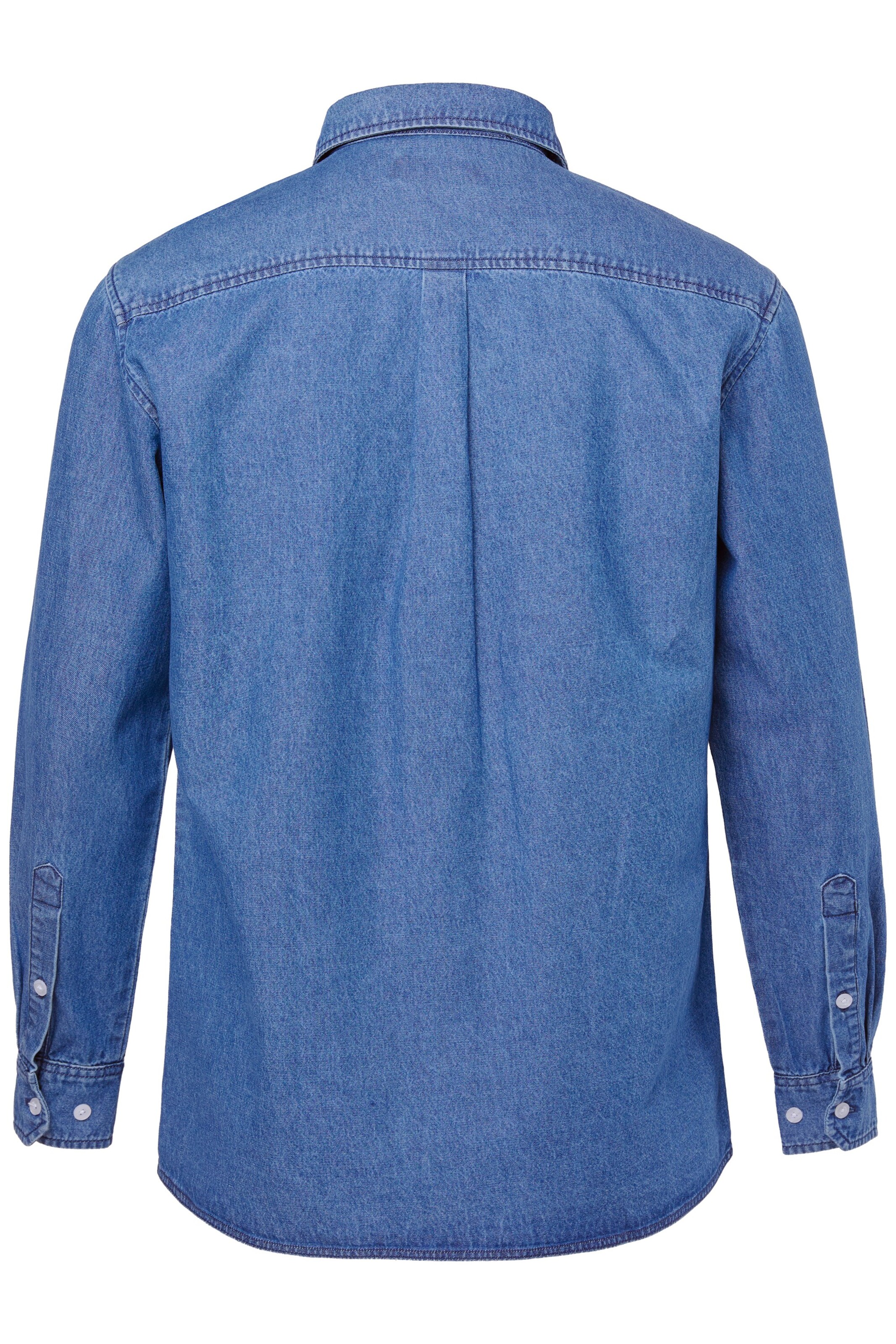 Men Plus Comfort Fit Hemd in Blau