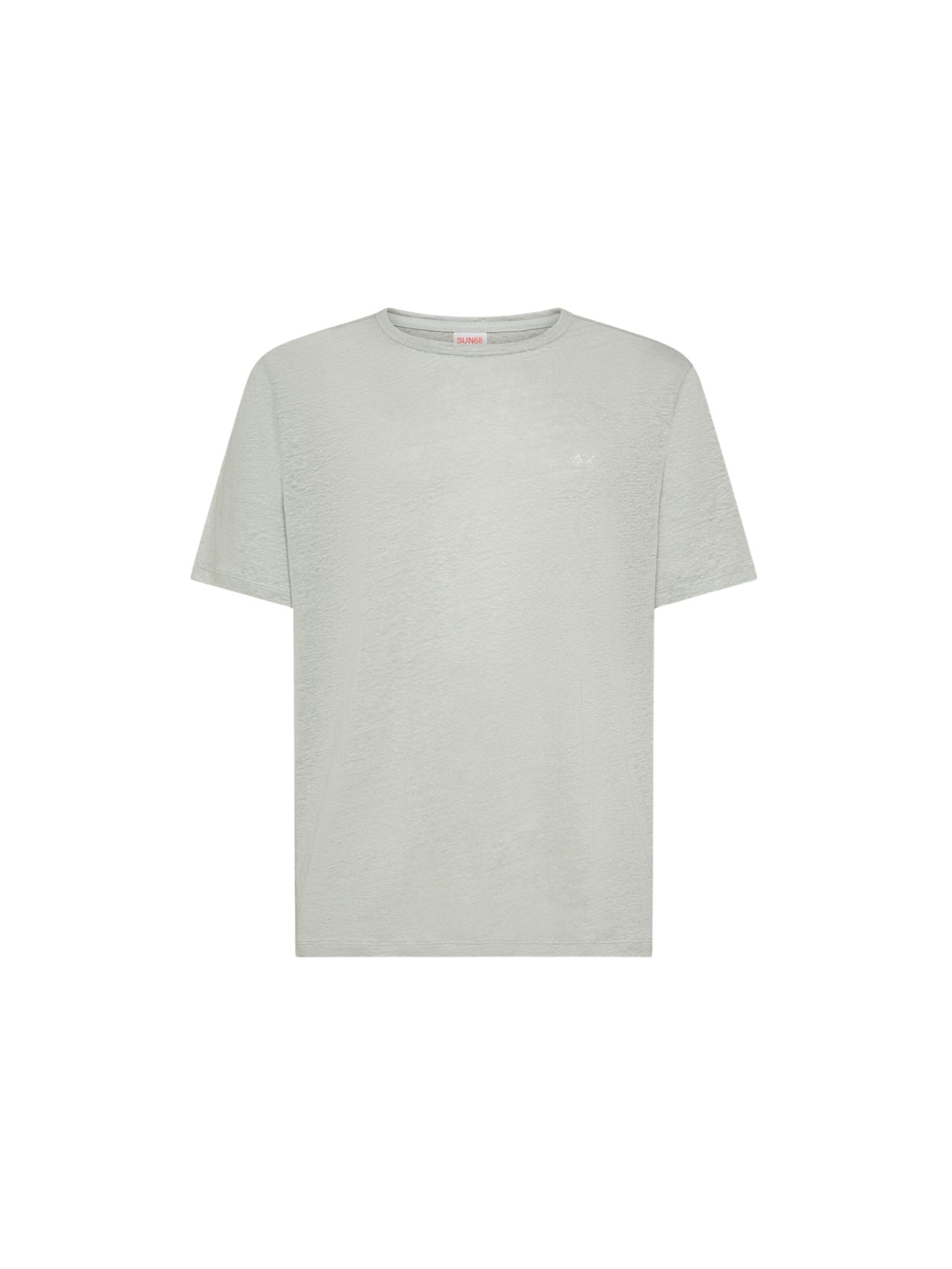 Maglietta 'T-SHIRT JERSEY LINEN S/S' di SUN68 in grigio: frontale