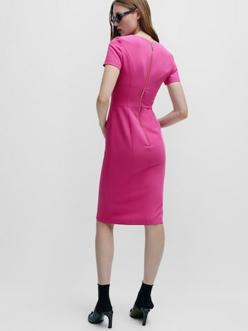 HUGO Red Sheath Dress 'Kalamara' in Pink