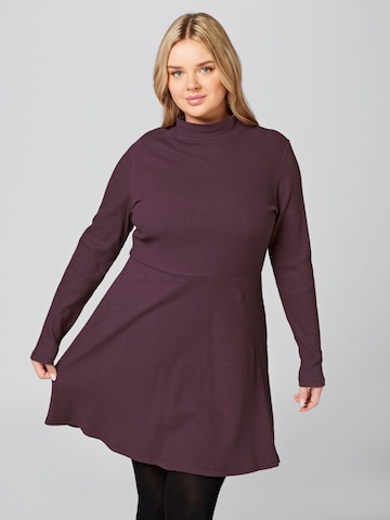 A LOT LESS Dress 'Nora' in Brown: front