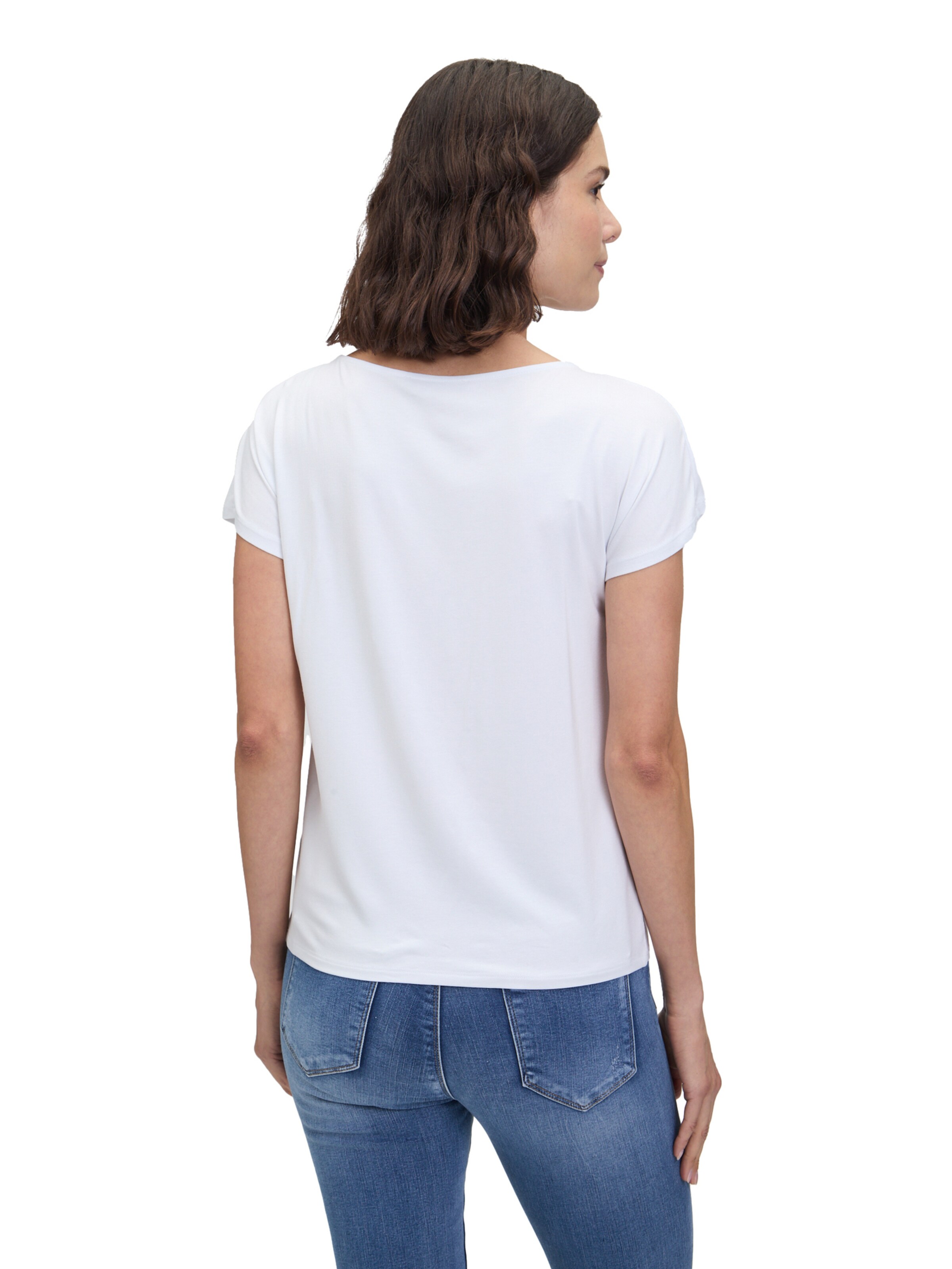 Betty Barclay Basic Shirt mit Placement in Weiß
