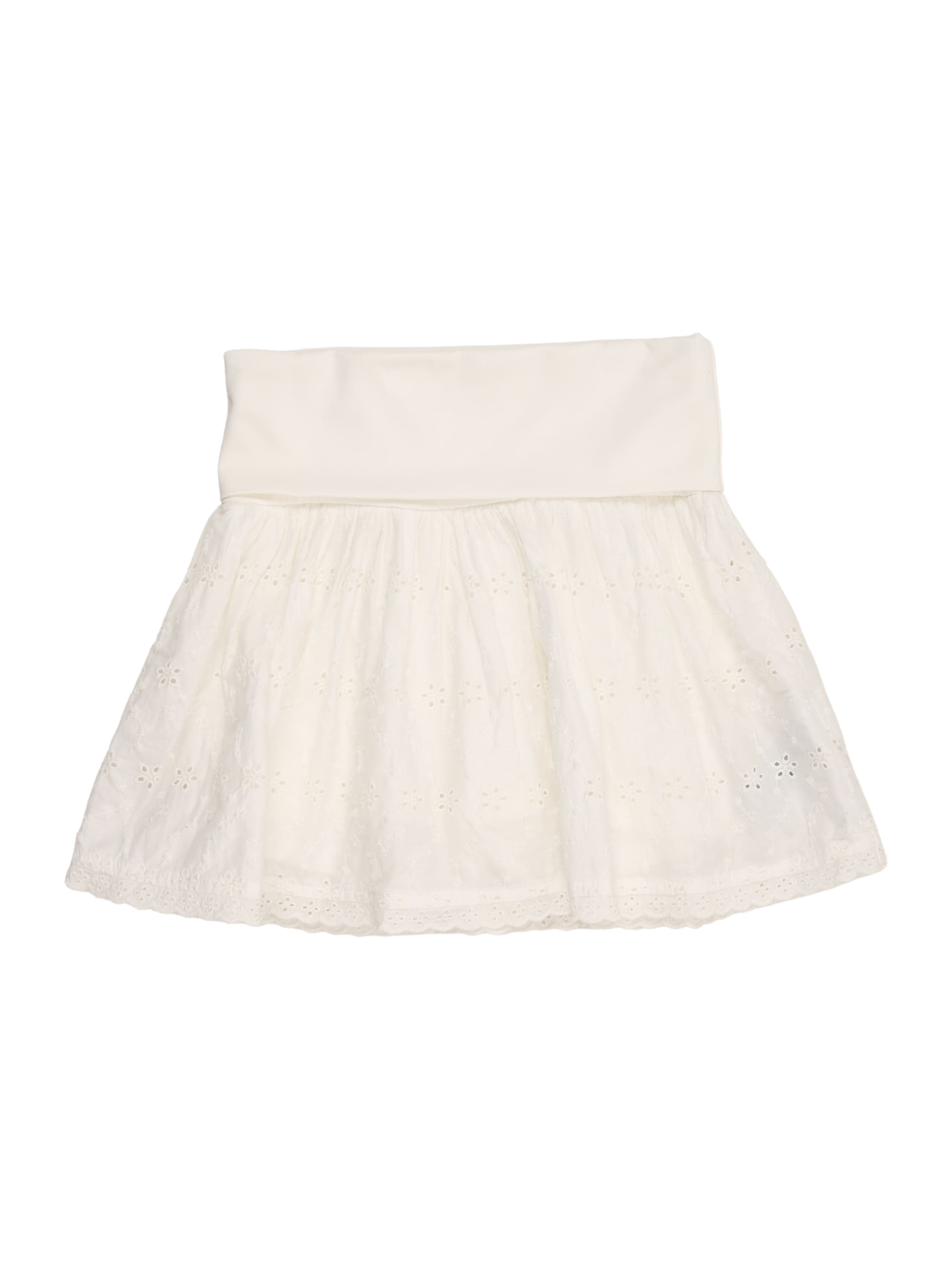 GAP Rok 'EYELET' in Wit: voorkant
