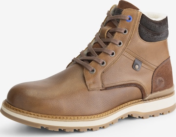 Travelin Snørestøvler 'Sundby' i bronze: forside