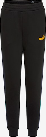 PUMA Regular Workout Pants in Black: front