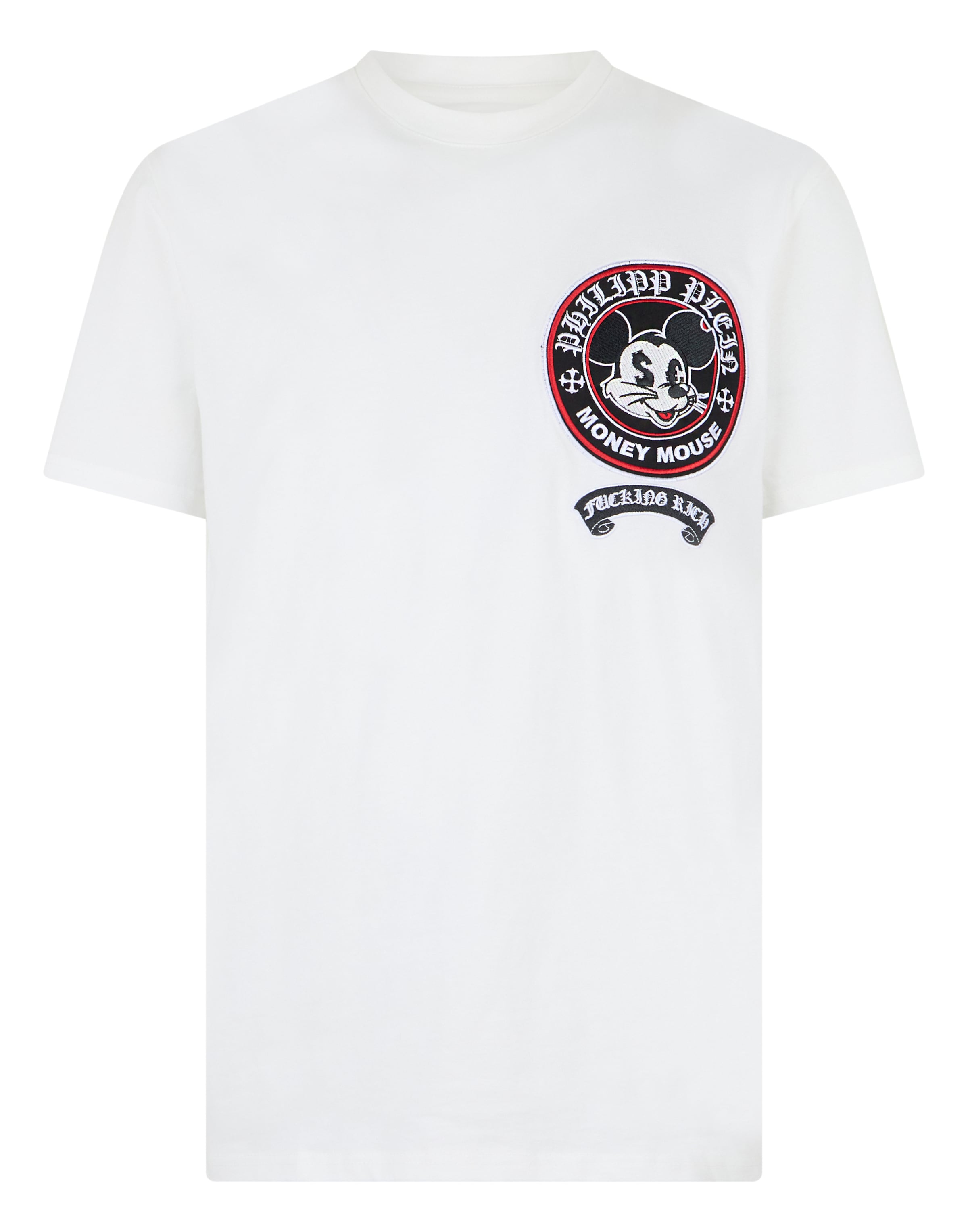 Maglietta 'Money' di Philipp Plein in bianco: frontale