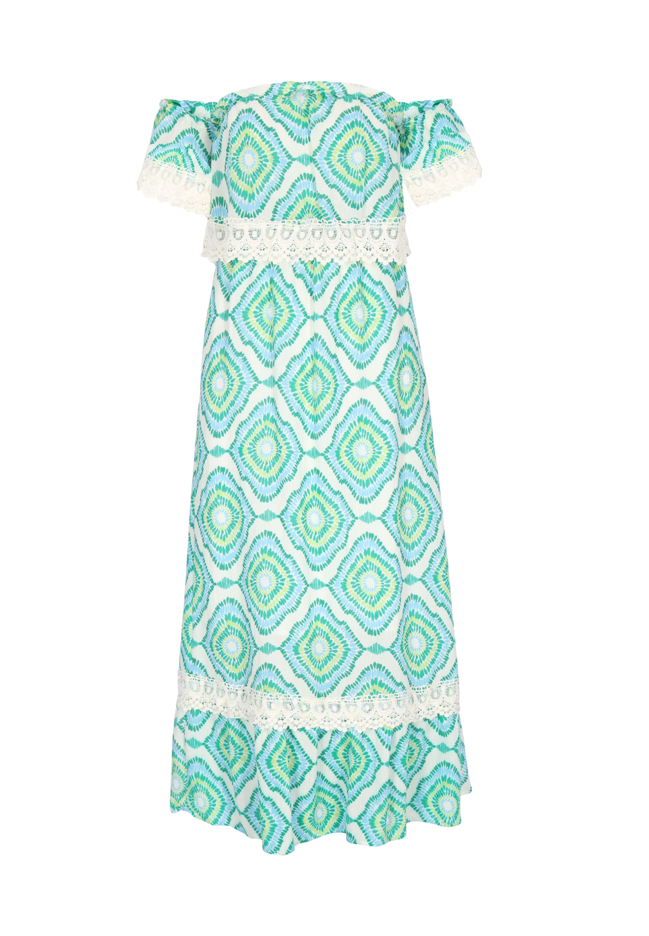 IZIA - Vestido 'Festival' en verde: frente