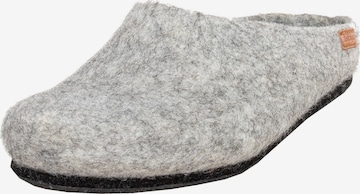 MagicFelt Slippers 'Filzpantoffel AT 719' in Grey: front