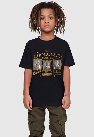 Maglietta 'Wonka - The Chocolate Cartel' di ABSOLUTE CULT in nero: frontale