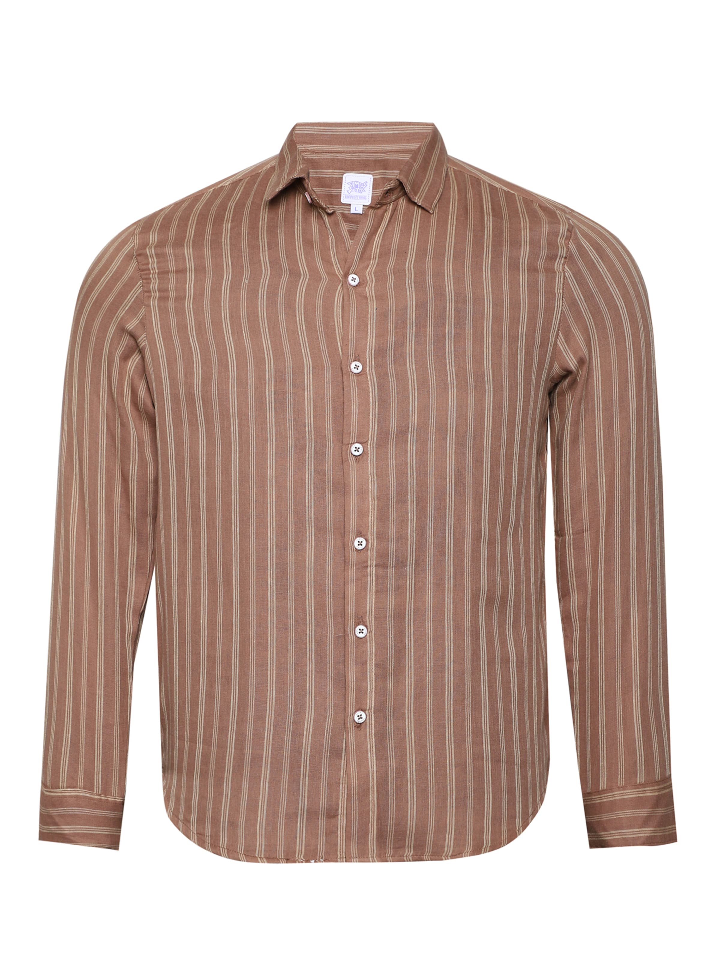 Campus Sutra Regularny krój Koszula ' Wilfreda ' w kolorze brązowy: przód