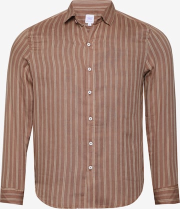 Campus Sutra Regularny krój Koszula ' Wilfreda ' w kolorze brązowy: przód