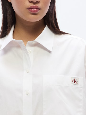 Calvin Klein Jeans Bluzka w kolorze biały