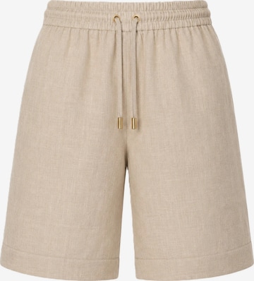 BREEZERA Wide leg Pants 'Leinenshorts' in Beige: front