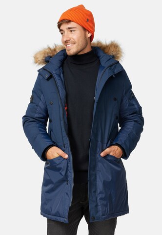 INDICODE JEANS Parka 'Jarl' in Blau