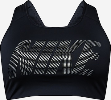 Bustieră Sutien sport de la NIKE pe negru: față