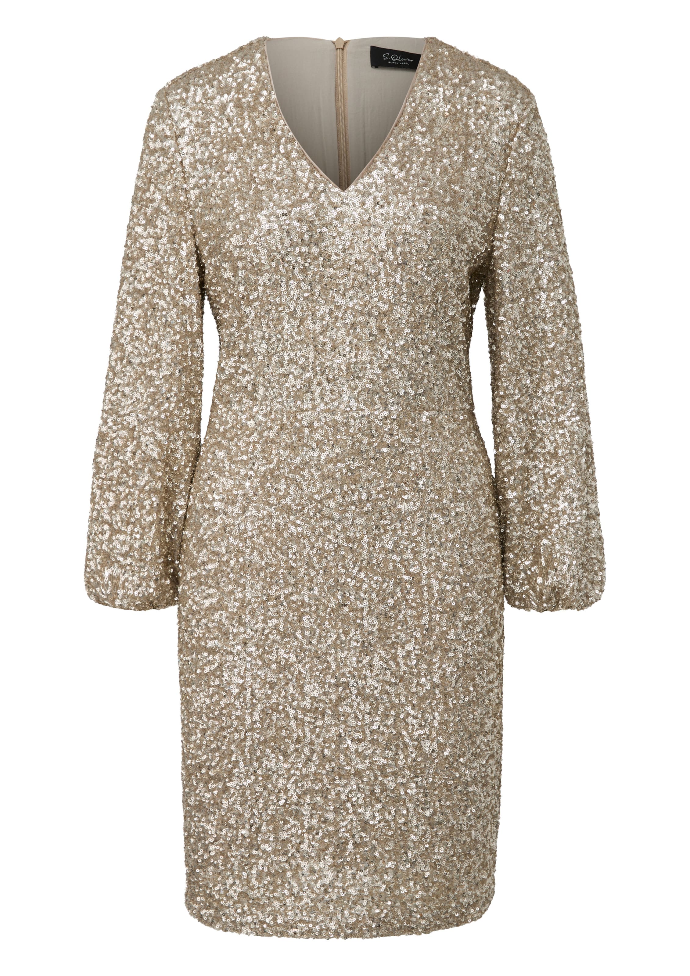 s.Oliver Jurk in Beige: voorkant