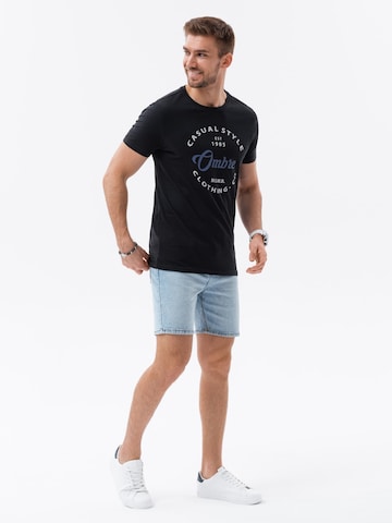 Ombre Shirt 'S1752' in Black