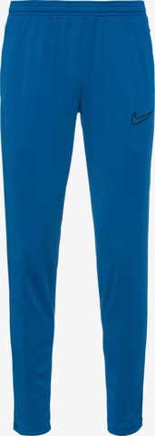 NIKE Slim fit Workout Pants 'Academy 23' in Blue: front