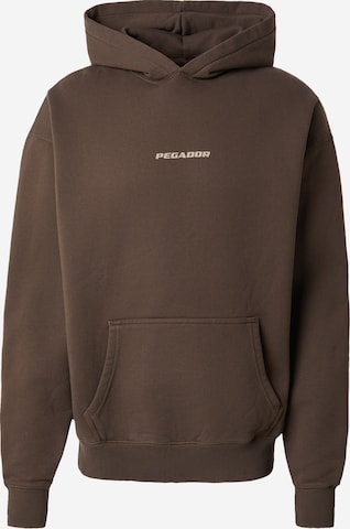 Bluză de molton 'COLNE' de la Pegador pe maro: față