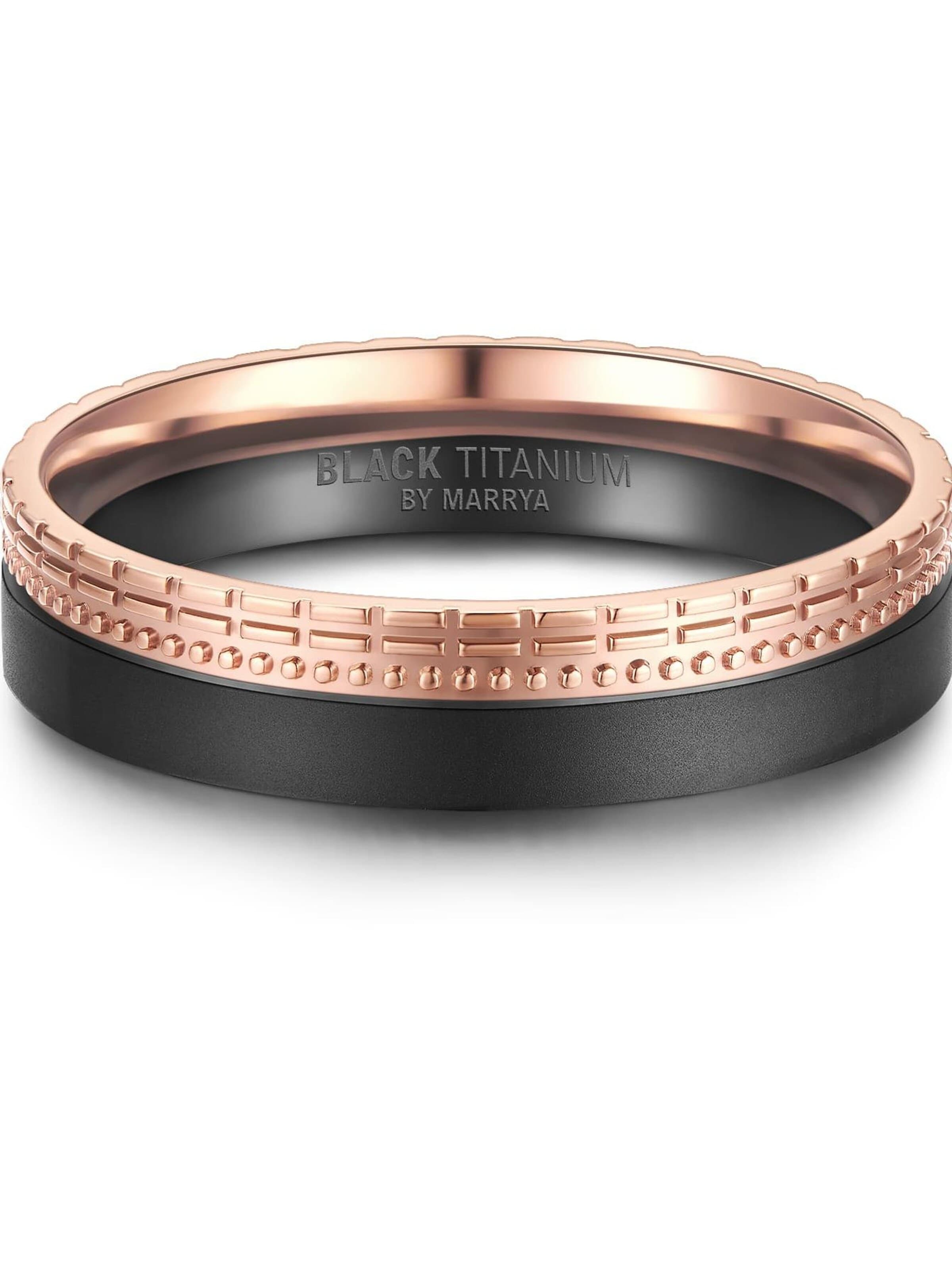 Anello 'MARRYA Ehering BT-09 aus Black Titanium' di MARRYA in oro