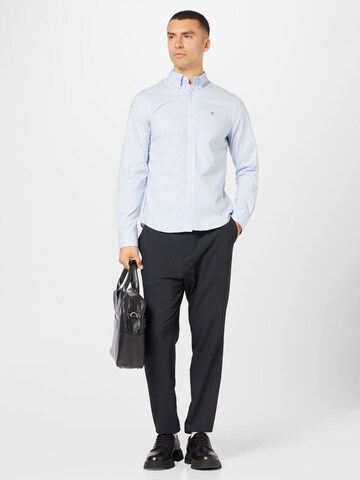 GANT Slim fit Overhemd in Blauw