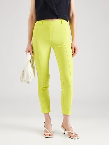 Coupe slim Pantalon PATRIZIA PEPE en jaune : devant