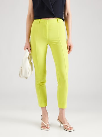 Coupe slim Pantalon PATRIZIA PEPE en jaune : devant