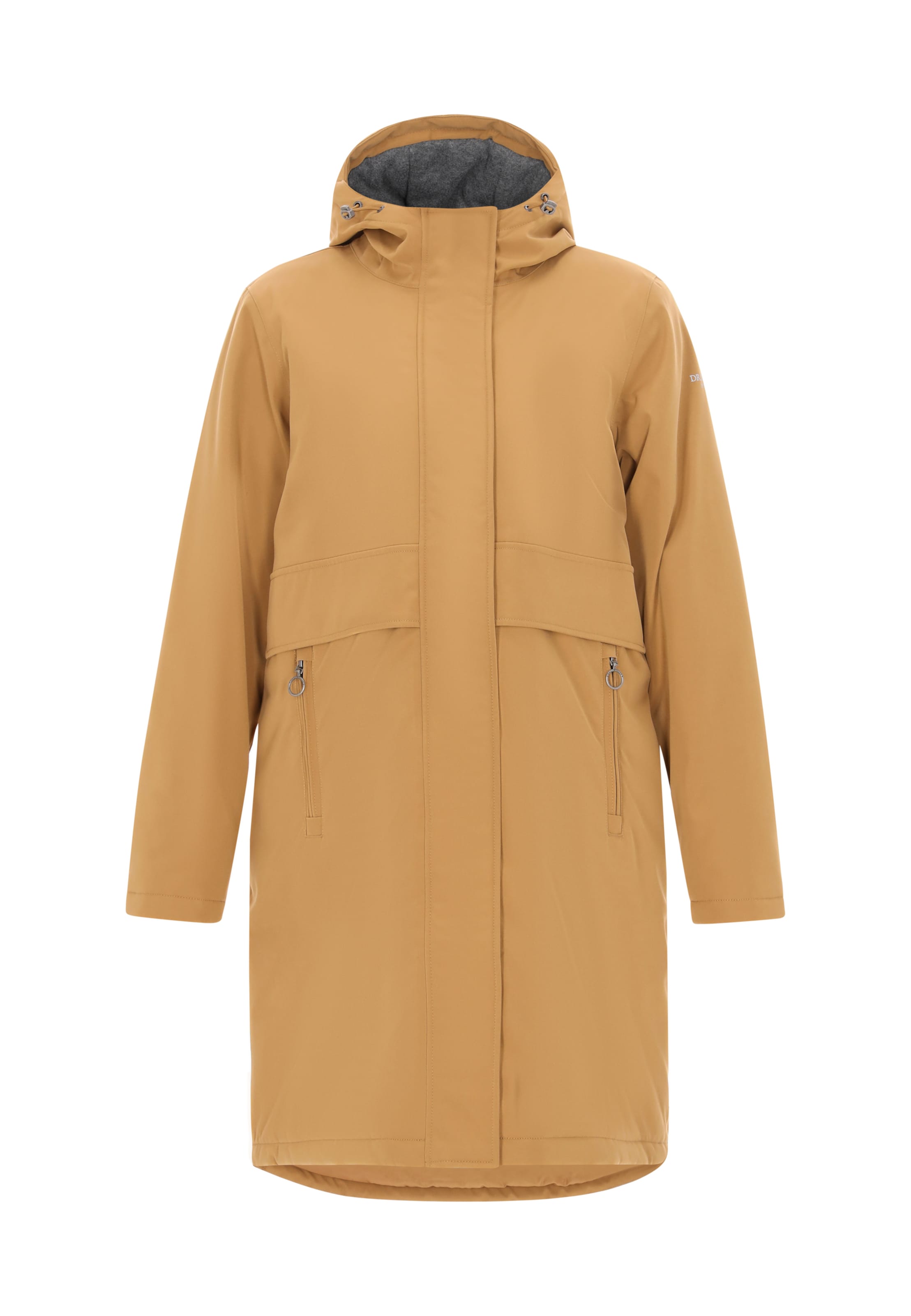 DreiMaster Maritim Übergangsparka in Beige: Vorderseite