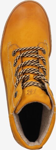 Paul Green Lace-Up Ankle Boots in Yellow