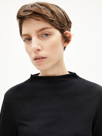 ARMEDANGELS Longsleeve CALUNAA in Schwarz