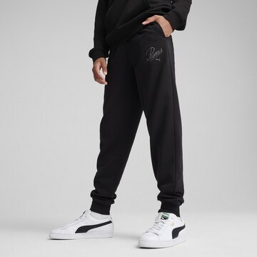 PUMA Tapered Trousers 'Essentials' in Black: front