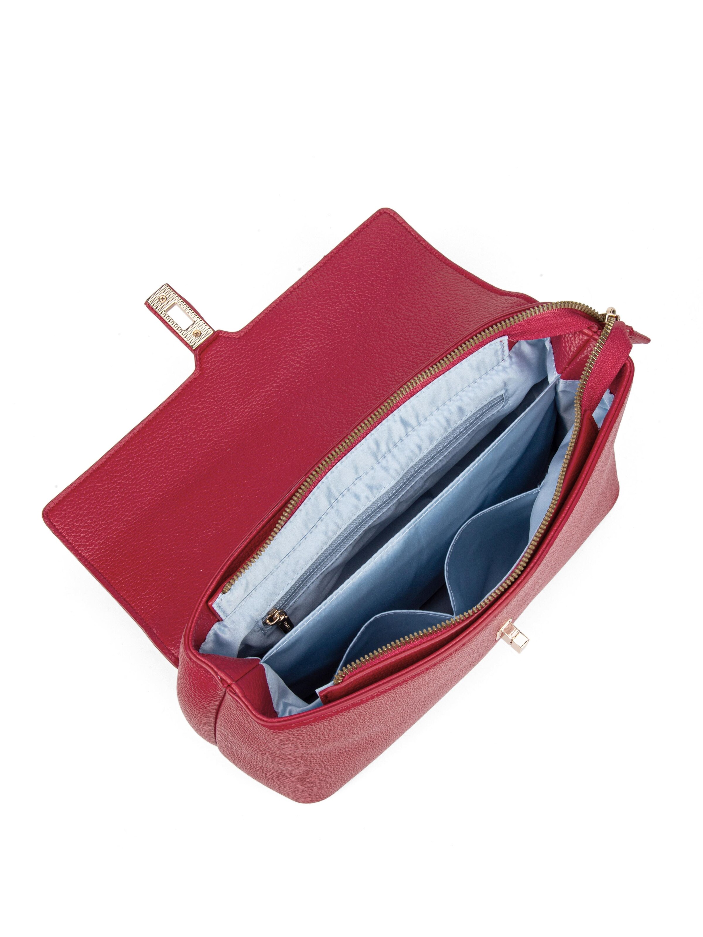 Borsa a mano 'Borsa a Mano Donna Pelle Vegana PU con Girello e Tracolla Rimovibile' di Diana&Co. in rosso