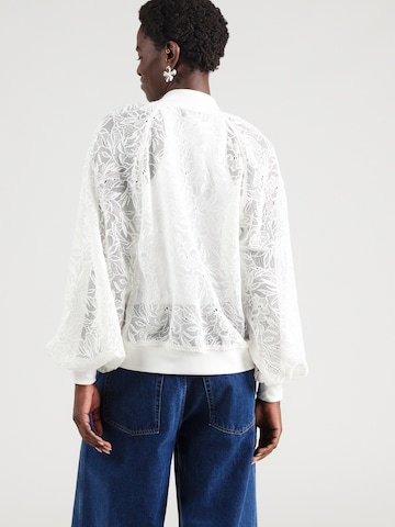 Karl Lagerfeld Prehodna jakna | bela barva: zadnja stran