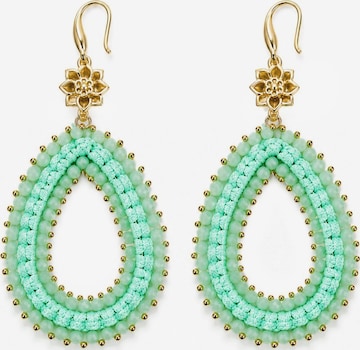 Alster Herz Earrings 'PAROS' in Green: front