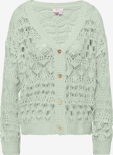Geacă tricotată IZIA pe verde mentă, Vizualizare produs