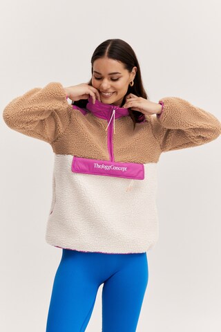 The Jogg Concept Fleece jas in Beige: voorkant