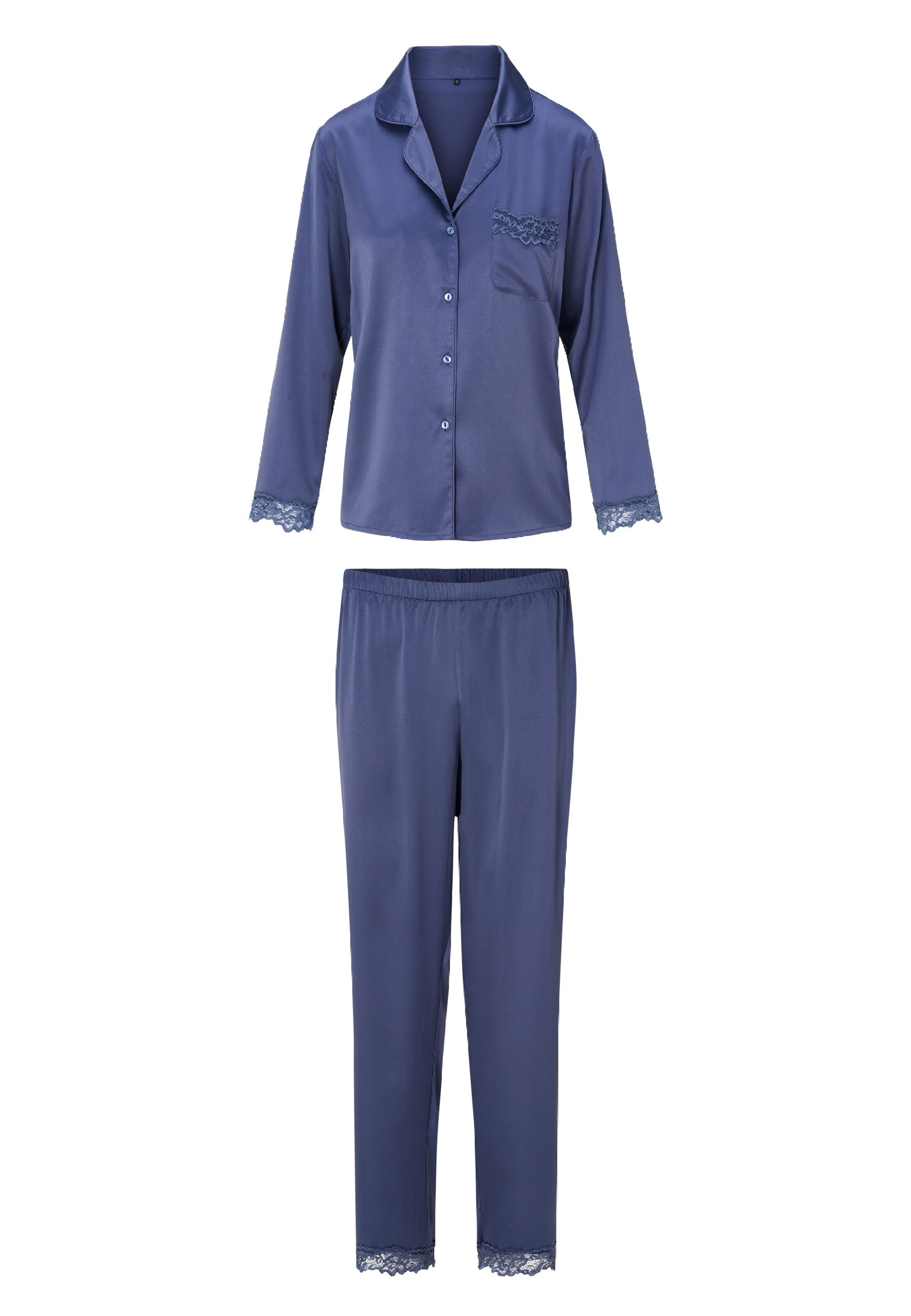 LingaDore Pyjama in Blau: Vorderseite