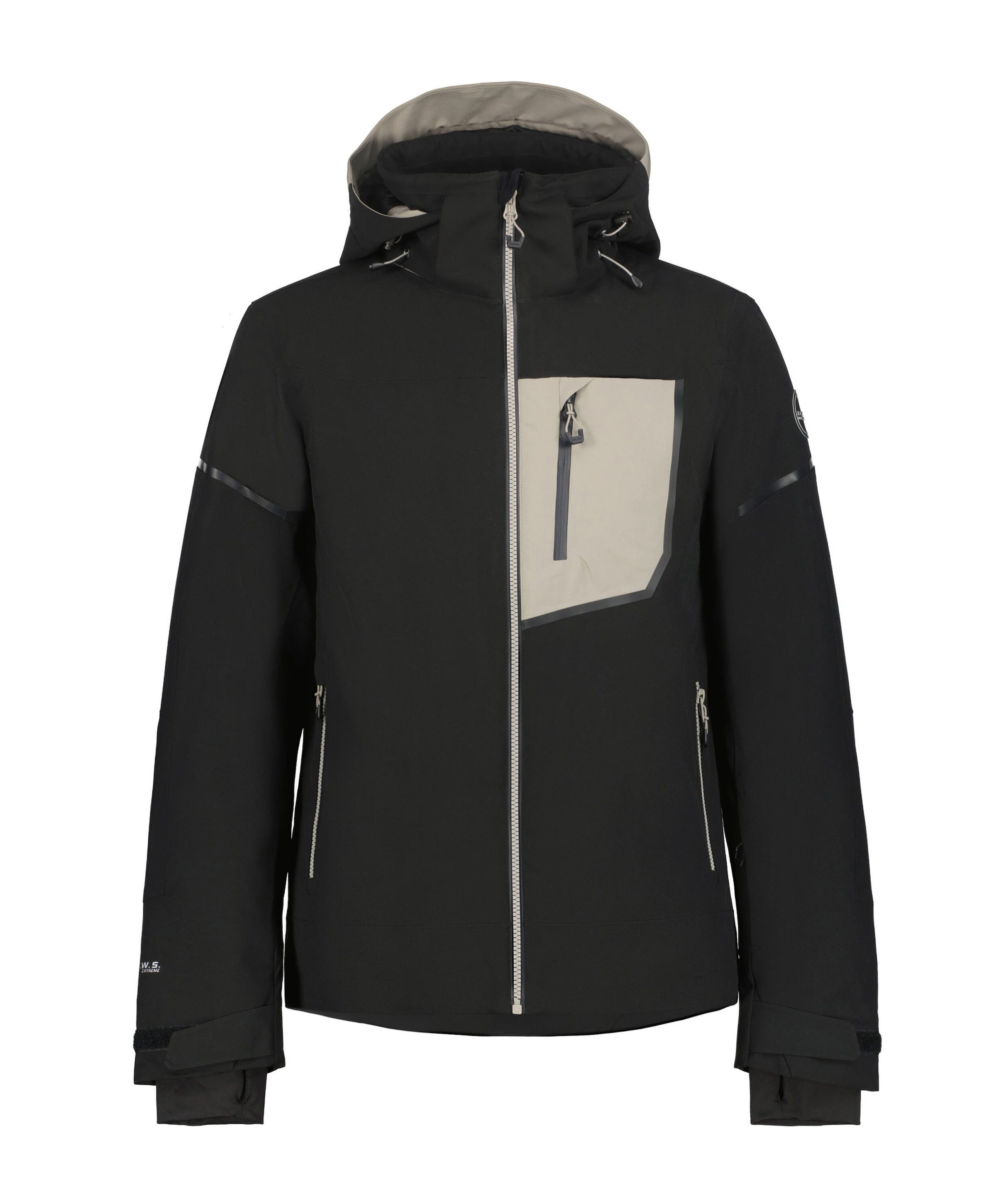 ICEPEAK Athletic Jacket in Black: front
