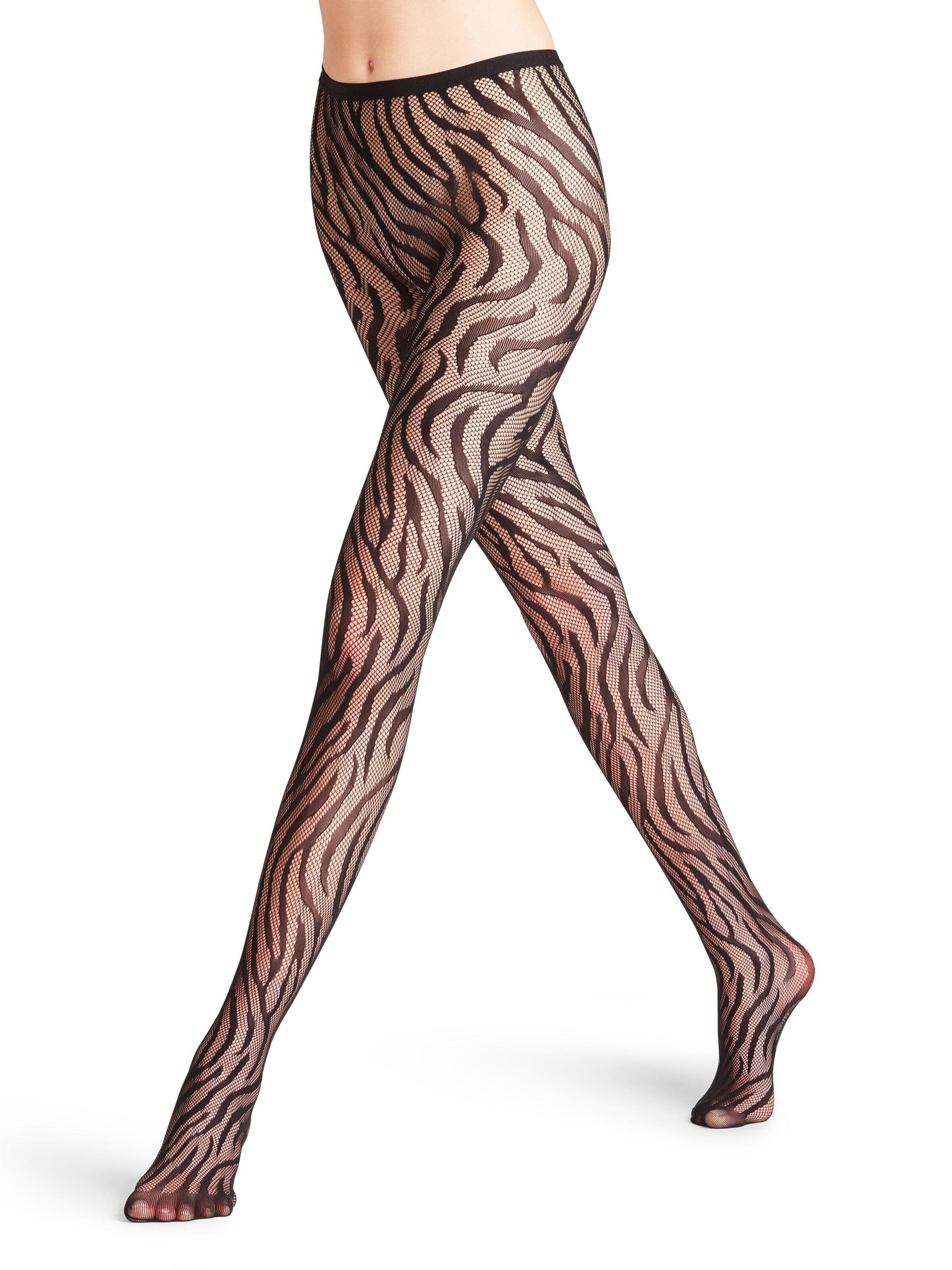 FALKE Tights 'Zebra' in Black