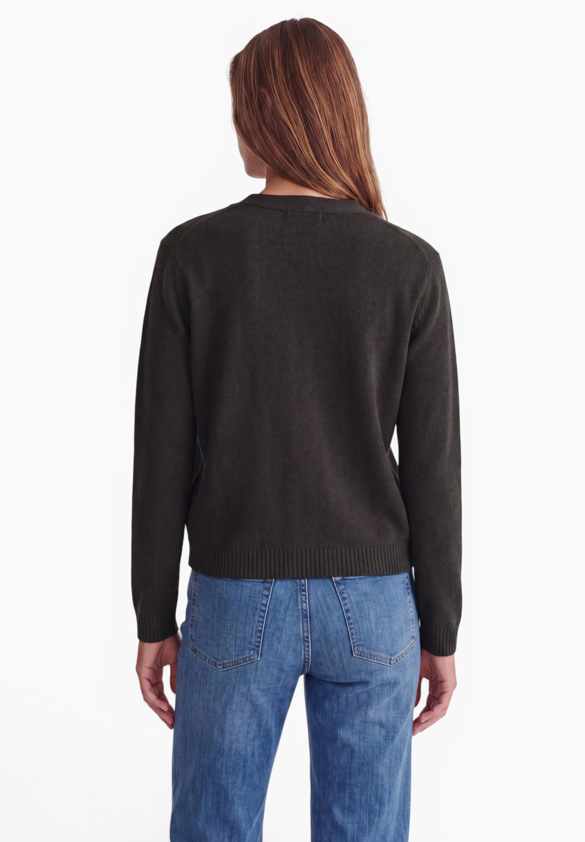 Street One Studio Knit Cardigan in Brown