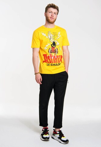 LOGOSHIRT T-Shirt 'Asterix - Der Gallier' in Gelb